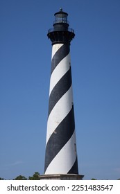 Cape Hatteras Lighthouse with a blue sky - Shutterstock ID 2251483547