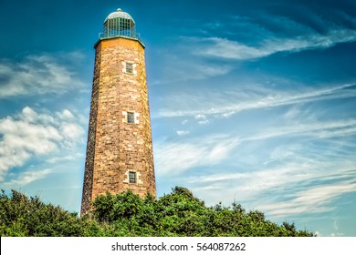 The Cape Henry Lighthouse in Virginia Beach, Virginia built in 1792.