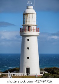 Cape Otway lighthouse, White house founded in 1848, in great ocean road, Australia