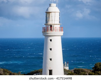 Cape Otway lighthouse, White house founded in 1848, in great ocean road, Australia