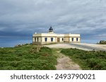 Cape Prior Lighthouse on a cloudy day