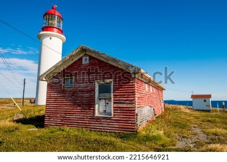 Cape Race Lighthouse, Cape Race, Avalon Peninsula, Newfoundland, Canada.