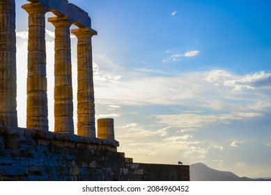 Cape Sounion Is Noted For Its Temple Of Poseidon, One Of The Major Monuments Of The Golden Age Of Athens.