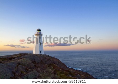 The Cape Spear lighthouse.