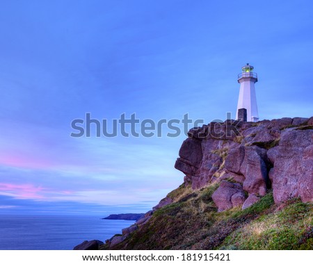 Cape Spear lighthouse, Newfoundland, Canada.