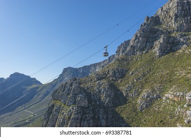 Cape Town Cable Car On Table Mountain