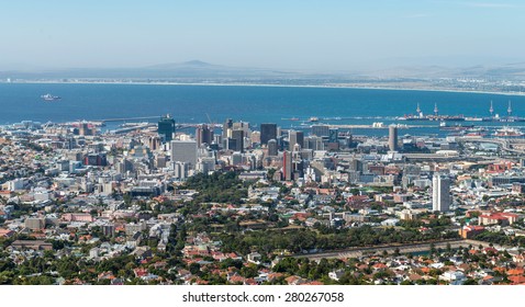 Cape Town City Centre (view From The Table Mountain)