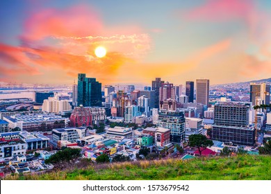 Cape Town City Twilight During Sunset