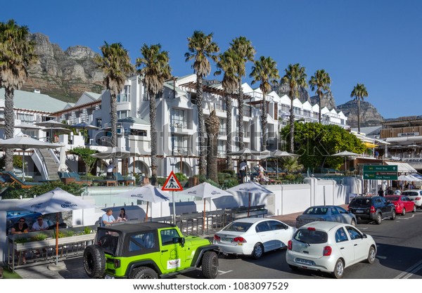 Cape Town, Republic of South Africa - April 11:\
Health resort in bay of Cape Town on April 11, 2018 in Cape Town,\
Republic of South Africa.