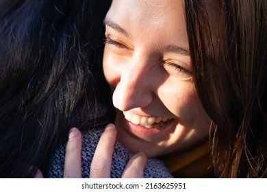 Cape Town, South Africa 02-06-2022

Close Up Of Two Beautiful, Female, South African Friends Having A Warm Moment Together. Smiling And Hugging One Another.