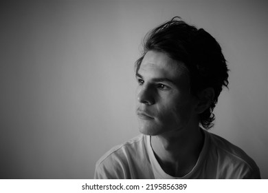 Cape Town, South Africa- CIRCA 2022: A Young Man Looking Sad, Depressed, Worried Or Guilty