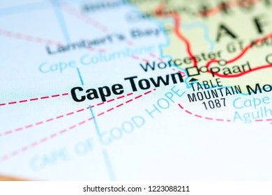 Cape Town, South Africa. Africa On A Map