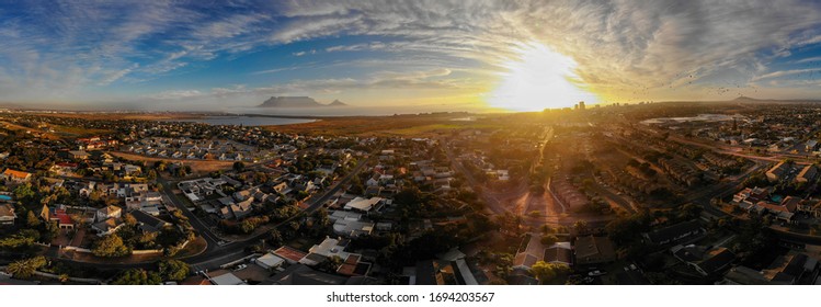 Cape Town Sun Set Drone Photos