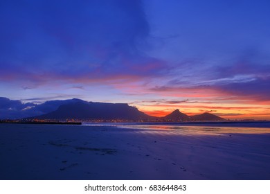 Cape Town Table Mountain Sunset