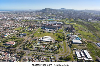 Cape Town, Western Cape / South Africa - 08/26/2020: Aerial Photo Of Tygerberg Hospital And Stellenbosch Medical Campus