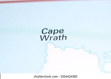 Cape Wrath. United Kingdom On A Map