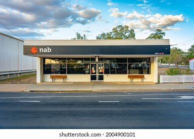 Capella, Queensland, Australia - May 21, 2021: NAB Bank Branch Building