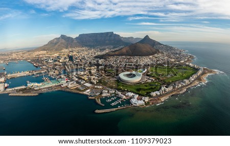 Capetown picture, taken from a helicopter scenic flight.
