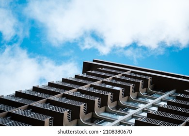CAPETOWN, SOUTH AFRICA - Nov 22, 2021: A low angle shot of a modern building in Capetown in South Africa
