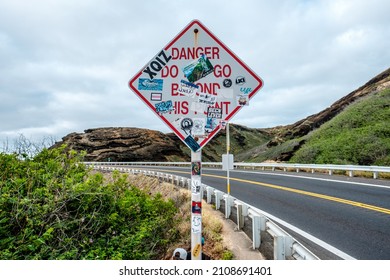 CAPETOWN, SOUTH AFRICA - Nov 22, 2021: A closeup shot of a street sign near a road in Capetown in South Africa
