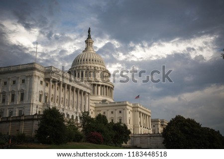 Capital Hill Building in Washington DC