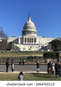 Capital Hill,Washington DC,USA.
Jan,07.2021.
Around the parliament, one night after the attack on the federal parliament by President Trump supporters. It is surrounded by a high fence for security.