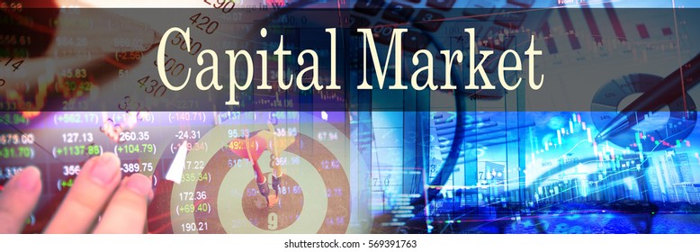 Capital Market Hand Writing Word Represent Stock Photo 569391763 ...