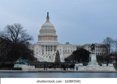 Capitol Building During Christmas - Washington DC, United States