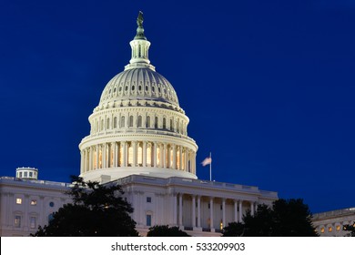 The Capitol At Night - Washington DC USA