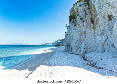 Capo Bianco Beach, Elba Island. Italy.