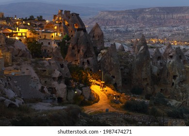 Cappadocia Mountains At Night, Turkey 