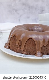 Cappuccino Cake With Chocolate Icing