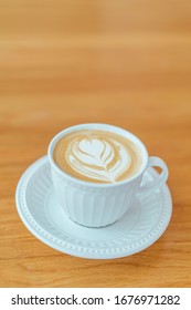 A cappuccino on the table