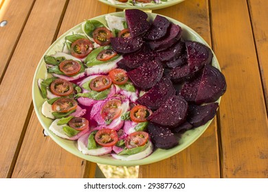 Caprese Salad And Beetroot