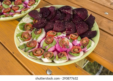 Caprese Salad And Beetroot