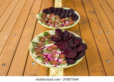 Caprese Salad And Beetroot