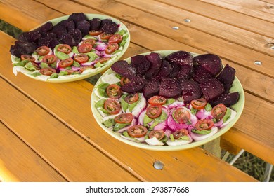 Caprese Salad And Beetroot