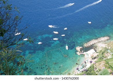 Capri Island Boats From Villa San Michele