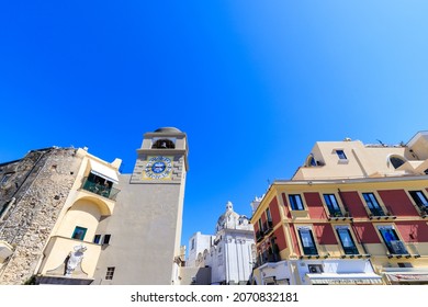 Capri, Italy - August 21,2020: Architecture Of The City Center