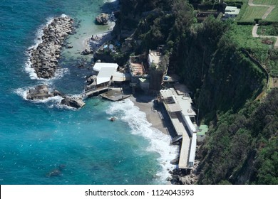 Capri Italy Beach Club Mediterranean Sea Beautiful Hotel In Anacapri