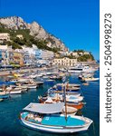 Capri, Italy - July 2020: Italian summer