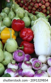 Capsicum Red Papper Between The Vegitabels