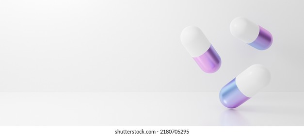 Capsule pill isolated white background  Antibiotic resistance virus   pastel drug  Cute 3d rendering realistic illustration health medical technology abstract  Creative ideas minimalism 