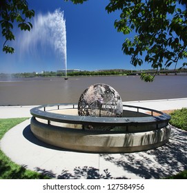 The Captain Cook Memorial In Canberra, Australia