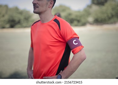 captain's armband in the foreground - Shutterstock ID 2156723415