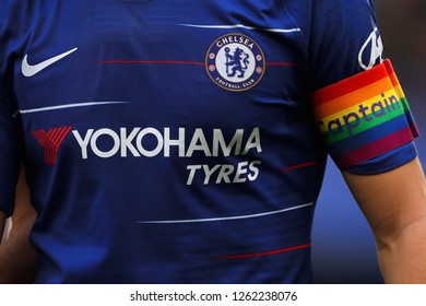 Captains Armband Supporting The Stonewall Rainbow Laces Campaign - Chelsea V Fulham, Premier League, Stamford Bridge, London - 2nd December 2018