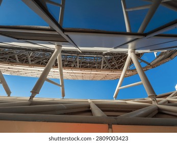 Captivating Architectural Perspective: A Unique View of Modern Design Elements and Structure