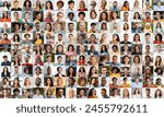 A captivating collage showcasing a vibrant array of people portraits, illustrating diversity and the unique beauty in every individual