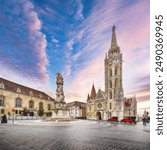 Captivating Matthias Church in Budapest, Hungary. Roman Catholic church in the Gothic style. Location: Budapest, Hungary, Europe.