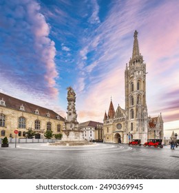 Captivating Matthias Church in Budapest, Hungary. Roman Catholic church in the Gothic style. Location: Budapest, Hungary, Europe.